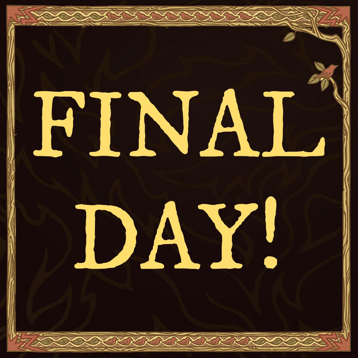 ~Dawn of the Final Day~
You have until 3:59am EDT to get yourself a copy A Chaotic Cataloging: A Seasons of Hieron Fanzine, and merch! Tell your friends! Tell your neighbors! Tell your dog! Lots of community copy PDFs are also still available~ #friendsatthetable #hieronzine