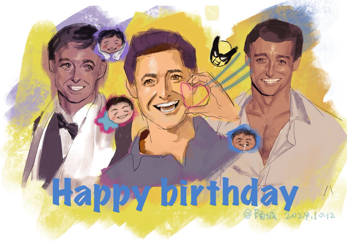 mc79032303's tweet photo. Happy birthday!!#HughJackman https://t.co/DUjHa1brQq