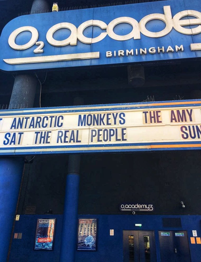 The Real People (@realpeopleband) on Twitter photo #TheRealPeople
TONIGHT
<a href="/O2AcademyBham/">O2 Academy Birmingham</a>
Soundcheck Done
Doors 7pm
<a href="/AndybennettVox/">andy bennett</a> 8.15pm
#Realies 9.15pm
Curfew 11pm
LIMITED TICKETS POD #TheRealPeople
TONIGHT
<a href="/O2AcademyBham/">O2 Academy Birmingham</a>
Soundcheck Done
Doors 7pm
<a href="/AndybennettVox/">andy bennett</a> 8.15pm
#Realies 9.15pm
Curfew 11pm
LIMITED TICKETS POD