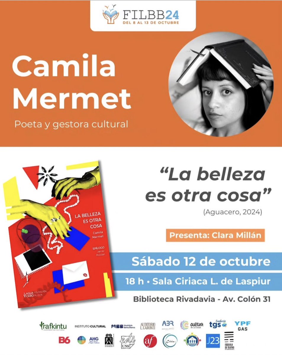 Hoy en la feria del libro de Bahía Blanca presento mi segundo poemario ❤️