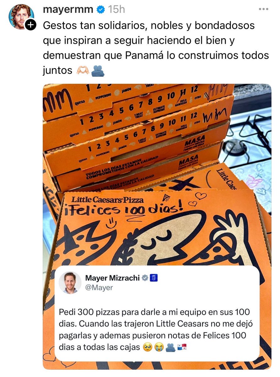 SraPulpo's tweet photo. Qué casualidad que ellos sabían que era por los 100 días y amablemente dedicaron tiempo de los trabajadores (que andan en modo explotación) para poner mensajitos a mano en todas las cajas 🥹. Si usa su puesto para hacer publicidad a los negocios familiares, qué más no hará? https://t.co/VTaidKBzDG