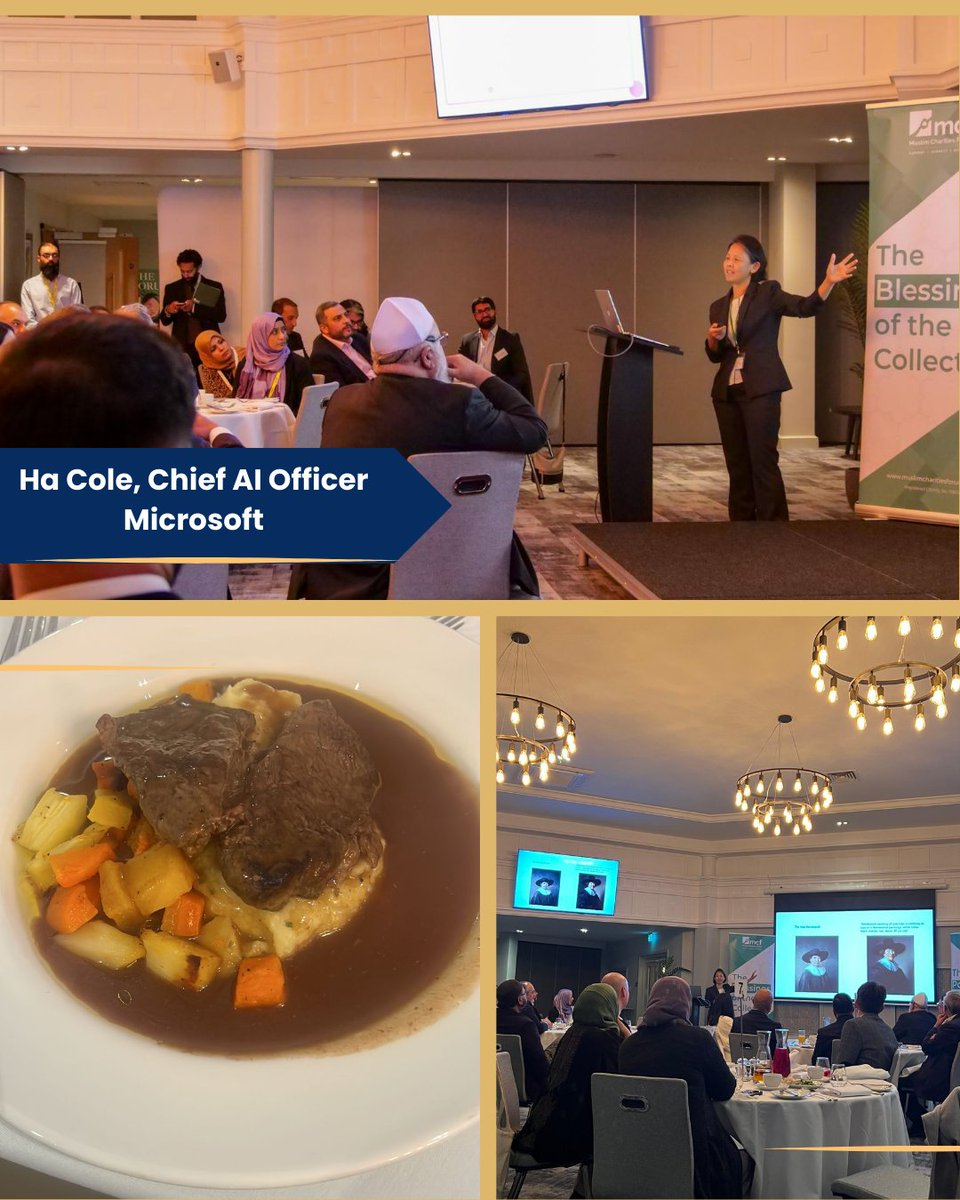 muslimcharities's tweet photo. What an amazing evening! Thank you to all our guests, delegates and of course our special guest speakers @thehacole and CEO of The Charity Commission at our Network Dinner. Great food, thought-provoking and innovative discussion #AtTheirService https://t.co/ukg9wSEUE8