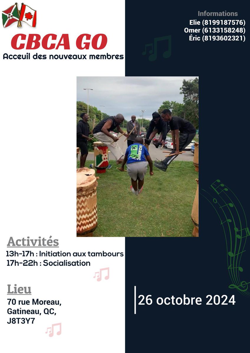 o_sengi's tweet photo. La Communauté burundaise du Canada dans la région de la Capitale nationale (Cbca-Go)  accueille ses nouveaux membres (2024)👇🏿 https://t.co/324pEQx9sL