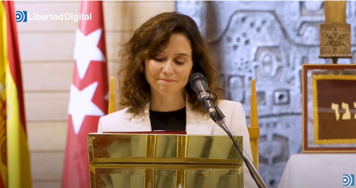 Spain4Israel's tweet photo. Nuestra Presidenta Isabel Díaz Ayuso @IdiazAyuso termina su discurso en la @cjm_es Comunidad Judía de Madrid con motivo de Yom Kipur con un "Am Israel Jai".
No tenemos palabras suficientes para agradecerte tu apoyo inquebrantable al Pueblo Judío e Israel.
תודה רבה חברה ואחות