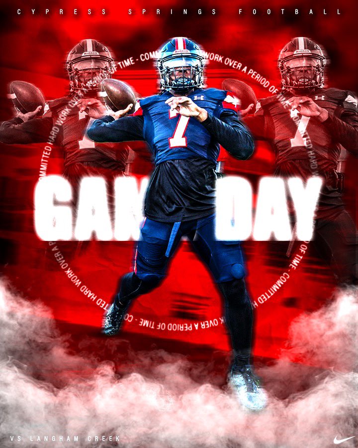 Cypress Springs Football (@cshspanthersfb) on Twitter photo It’s GAME DAY ‼️‼️
#CHOP !!
🆚 - Langham Creek HS
📍 -Berry Center Cypress, TX
🕰 - 6:00 PM
💻 - <a href="/Texan_Live/">Dave Campbell’s Texan Live - Texanlive.com</a> It’s GAME DAY ‼️‼️
#CHOP !!
🆚 - Langham Creek HS
📍 -Berry Center Cypress, TX
🕰 - 6:00 PM
💻 - <a href="/Texan_Live/">Dave Campbell’s Texan Live - Texanlive.com</a>