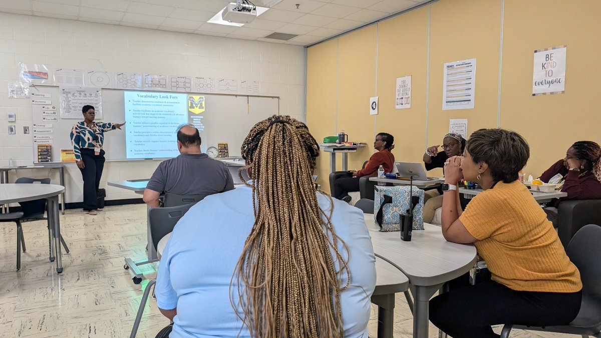 CynthiaByron4's tweet image. This past week, our teachers were actively engaged in a vocabulary PL where they crafted lessons designed to intentionally teach academic vocabulary, empowering our students to succeed in their learning journey.@MMS_HCS #BuildingforBetter