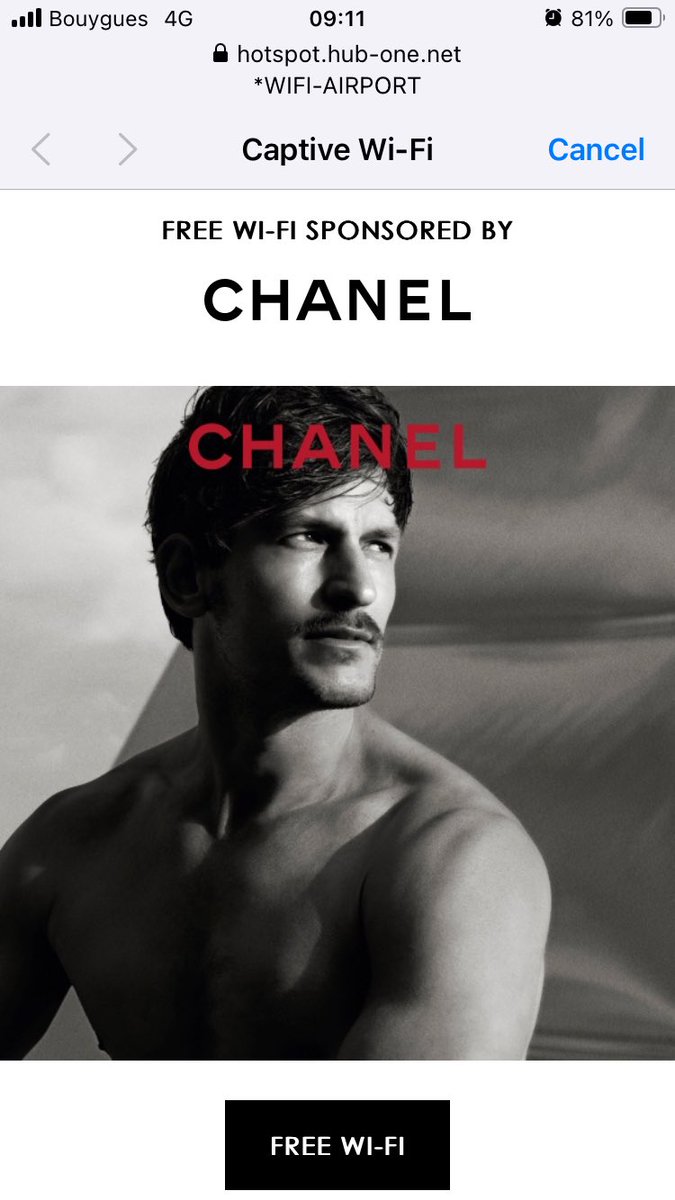 Even the airport WiFi is fancy in Paris! 🇫🇷