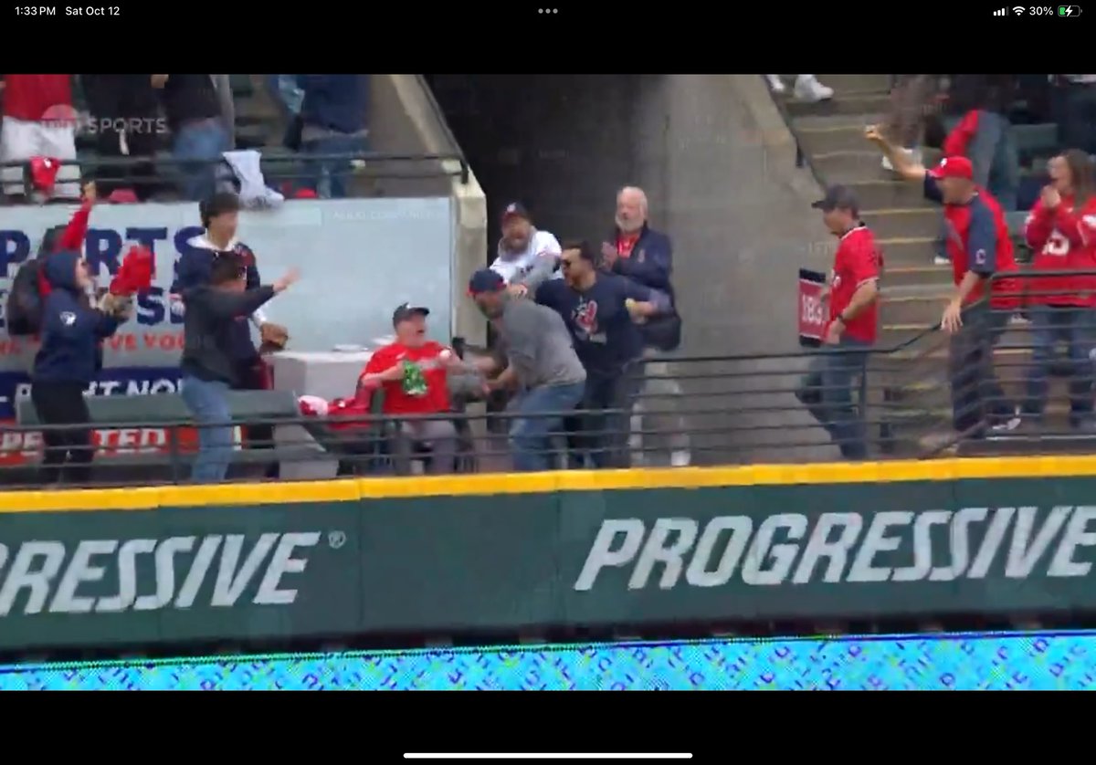 SwapLikeWater's tweet photo. @CleGuardians anyone see the guy who caught Lane Thomas’ grand slam, then give the ball to the person in the wheelchair. CLEVELAND, MY HEART. LET THE GOOD JUJU FLOW. #ALCS incoming. https://t.co/Zf5TsZP4QZ