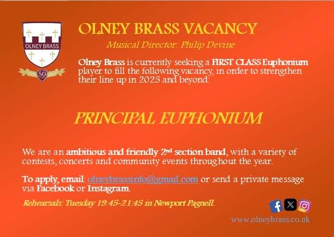 Olney Brass (@olneybrass) on Twitter photo 