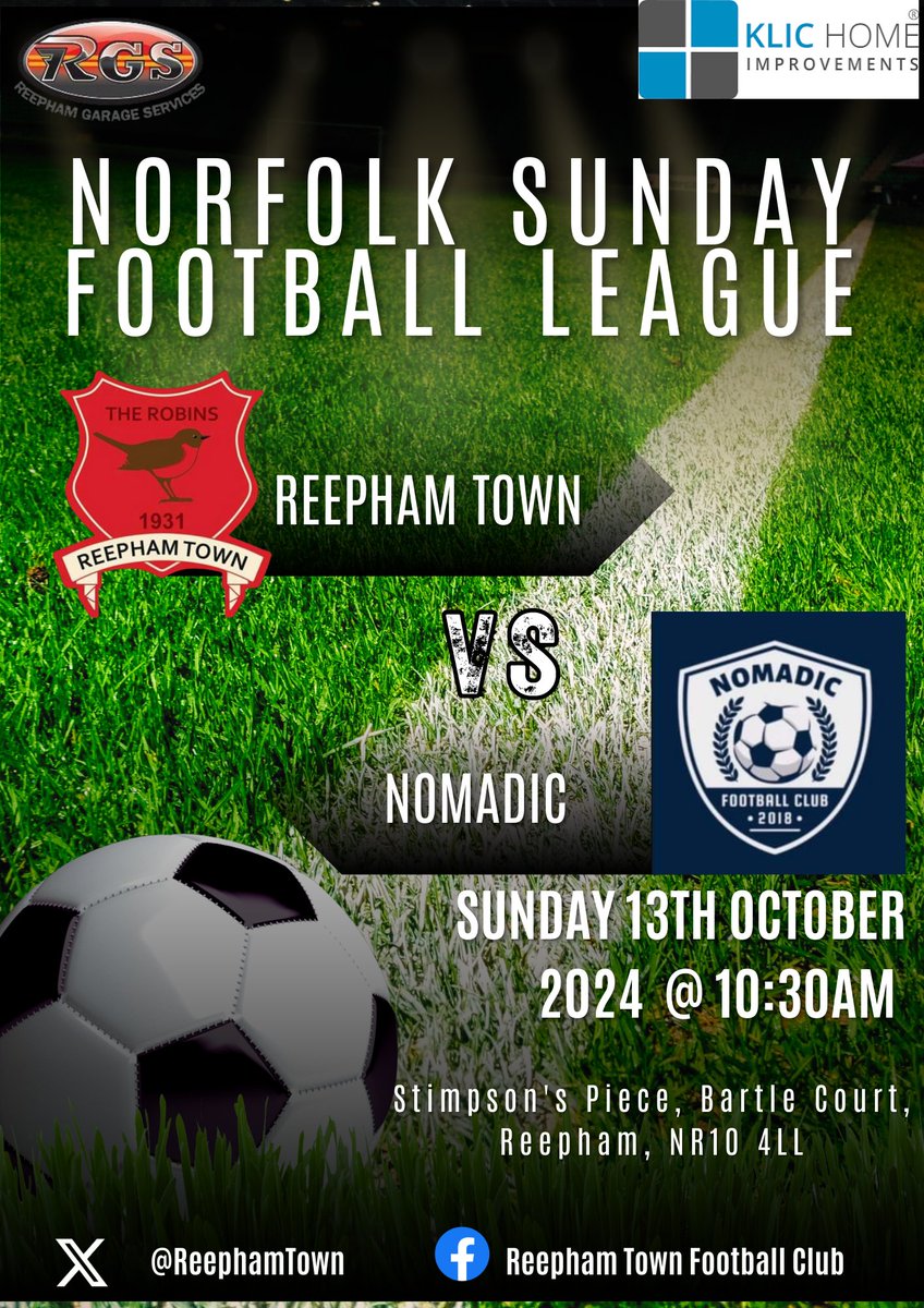 Reepham Town FC (Sunday) tweet media