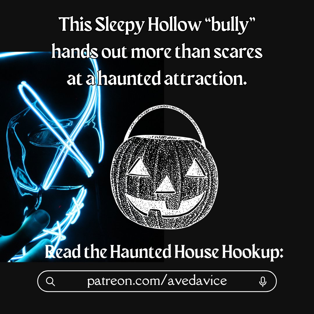 🎃HAUNTED HOUSE HOOKUP🎃

October is Sleepy Hollow's favorite time of year, but Katrin doesn't feel very festive. Especially when she gets stuck trekking through a haunted attraction with Crane. When they run into their "bully" Brom, he has far more than torment on his mind.