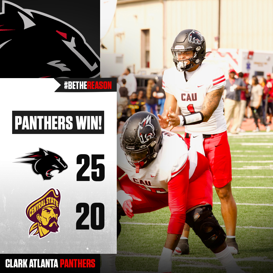𝐏𝐀𝐍𝐓𝐇𝐄𝐑𝐒 𝐖𝐈𝐍‼️ 

Clark Atlanta marches into McPherson Stadium and ruins homecoming for the Marauders! 🏈🐾

#GoPanthers🐾 | #WeAreCAU | #BeTheReason