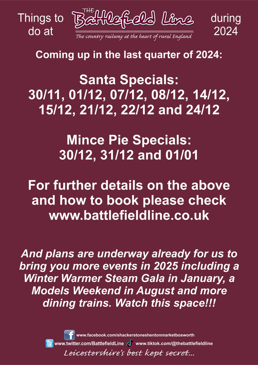 The Battlefield Line (Shackerstone to Shenton) tweet media