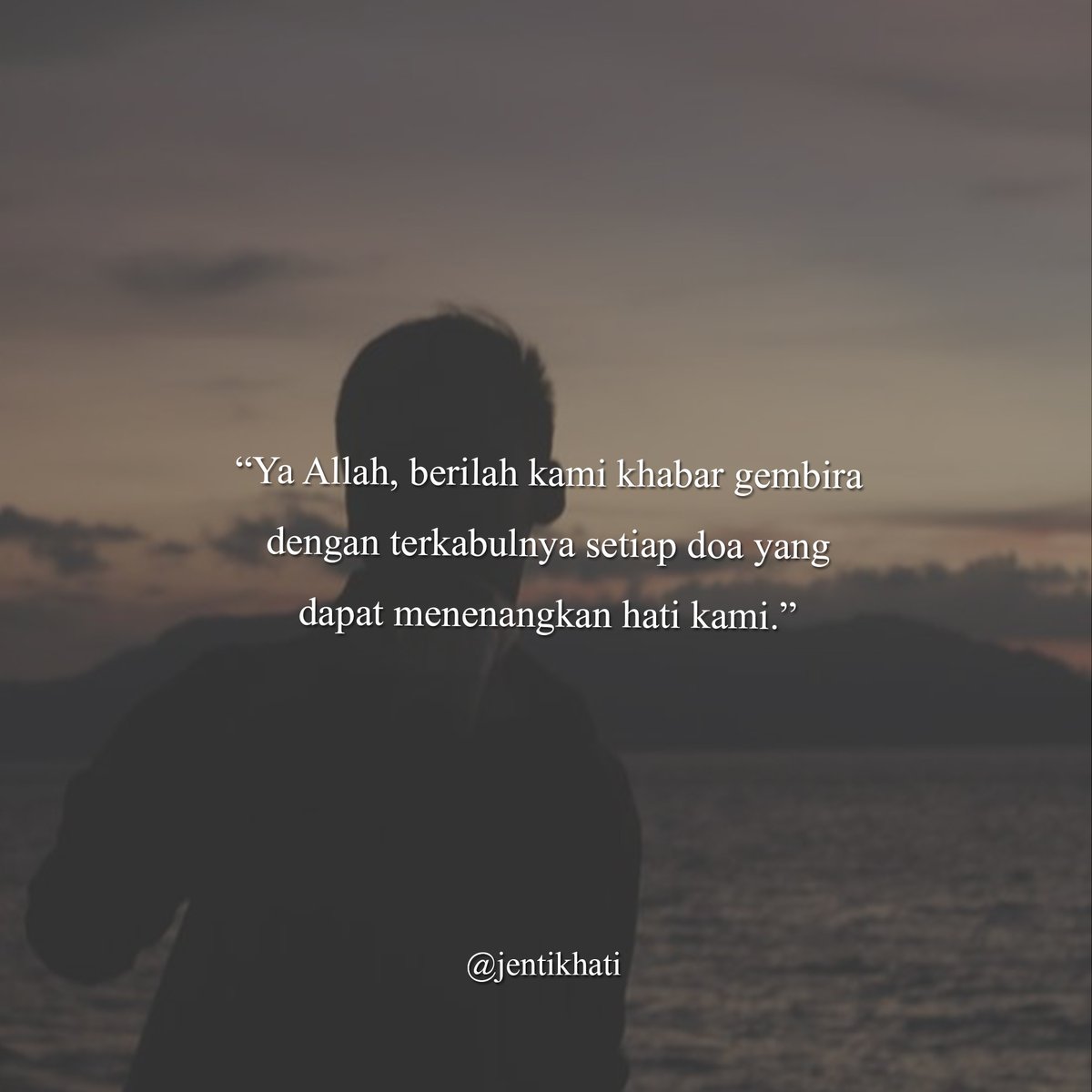 jentikhati's tweet photo. Yakin pada Allah.✨

Setiap yang berlaku pasti ada hikmahNya. Ingatlah,  Allah adalah Sebaik-baik Perancang. DIA tahu apa yang terbaik untuk hambaNya. Kita perlu usaha, doa dan tawakkal. https://t.co/7NBygS3yYL