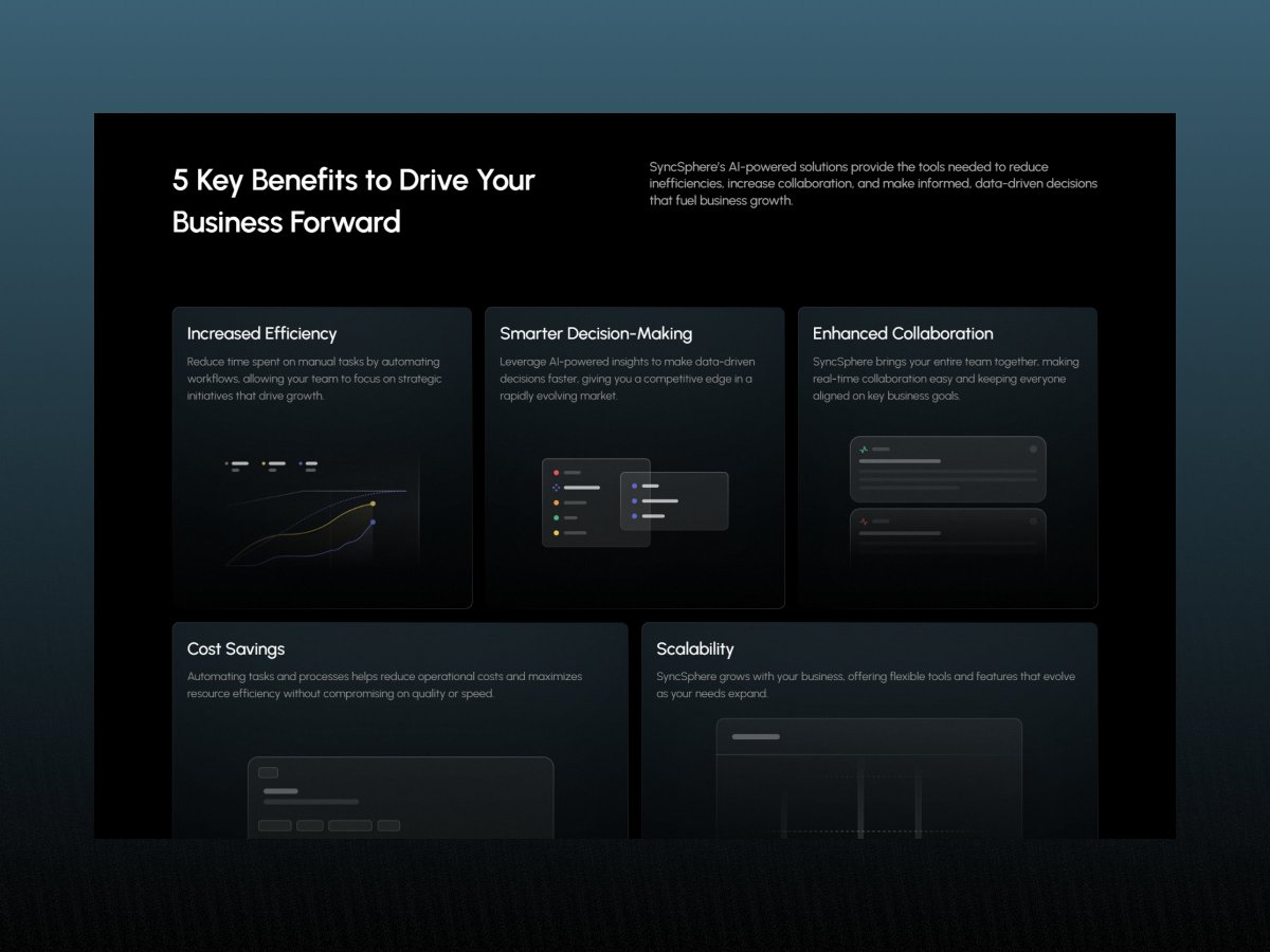 Free for the next 24 hrs⭐️
Introducing SyncSphere a Saas template made in
<a href="/framer/">Framer</a>

SyncSphere an AI-driven SaaS template for automation and growth with a high conversion rate.

Like and Comment "Saas" to get it free. Must be following to DM.