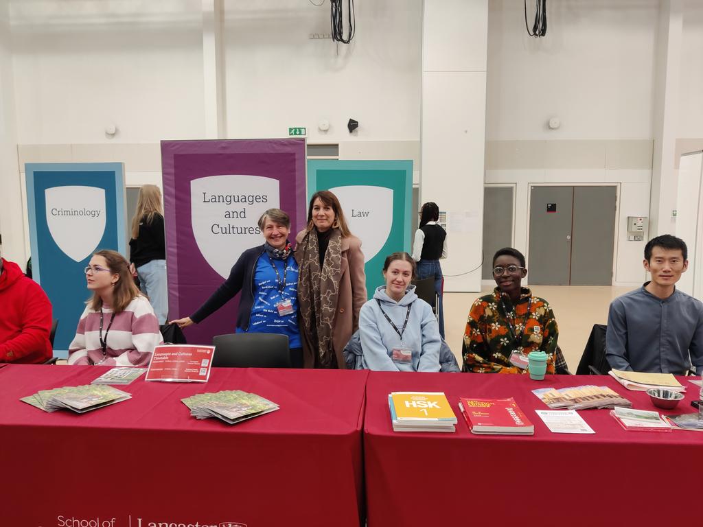 Derek Hird (@derekjhird) on Twitter photo Tremendous team spirit today at the <a href="/globalaffairslu/">School of Global Affairs at Lancaster University</a> Open Day <a href="/LancasterUni/">Lancaster University</a>. Good to see lots of interest in our languages & cultures programmes throughout the day. Our admissions director came suitably dressed with multilingual messages of welcome! Tremendous team spirit today at the <a href="/globalaffairslu/">School of Global Affairs at Lancaster University</a> Open Day <a href="/LancasterUni/">Lancaster University</a>. Good to see lots of interest in our languages & cultures programmes throughout the day. Our admissions director came suitably dressed with multilingual messages of welcome!