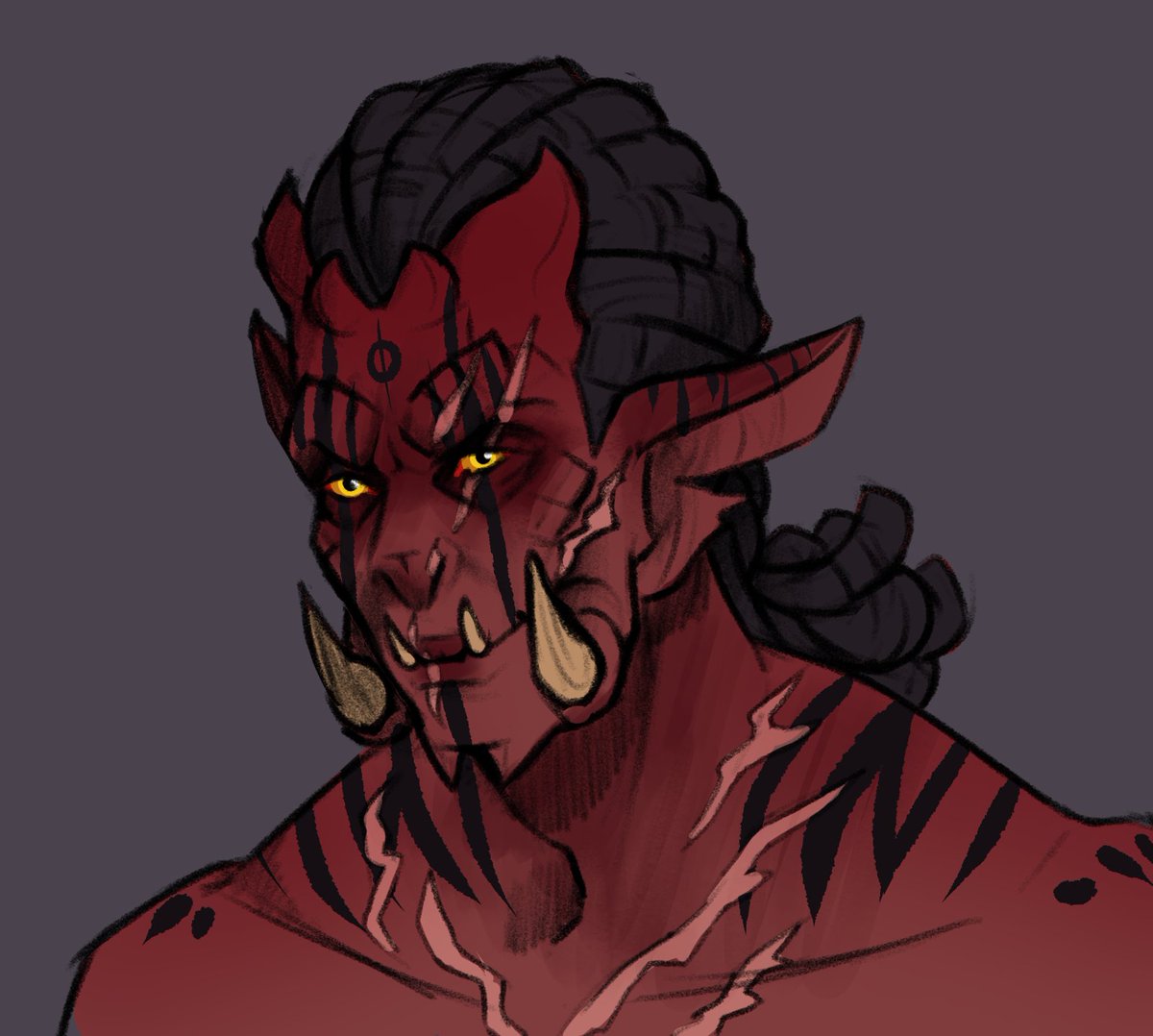 miscreantmagpie's tweet photo. @Avalach_ Thanks for hosting! My name is James. I’m a gay character artist who primarily draws OCs and TTRPG characters. https://t.co/4HNmFo6VpG
