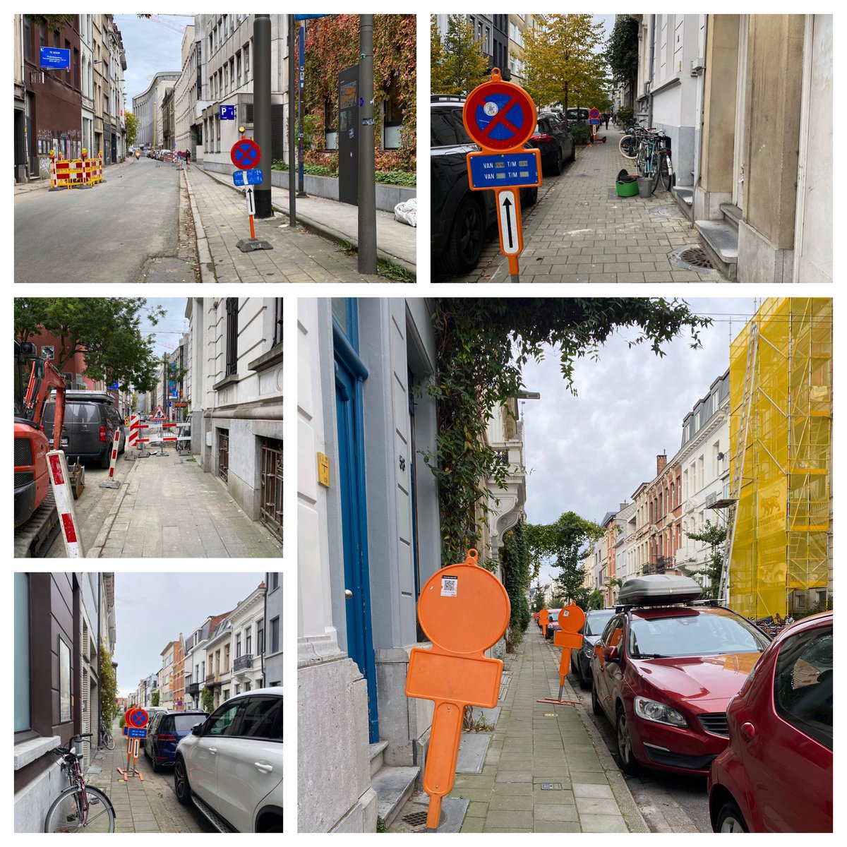 Julienne_Chen's tweet photo. Should we call them footpaths or signpaths? Just a few of the obstructions while walking the city today. Curious if other cities have found a better way. https://t.co/eJt3HNEjYk
