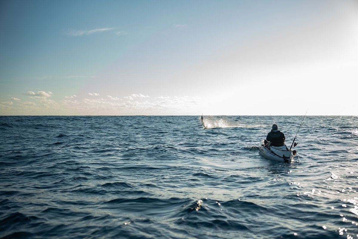 "Rough seas forced me to hang back and shoot Matt's sailfish from a distance. I was lucky to have my finger on the shutter button when the fish went airborne." —Eric McDonald

📷: @capt_eric_james
🎣: Matt Solbos
📍: Boyton Beach, Florida
📗: Issue 53
