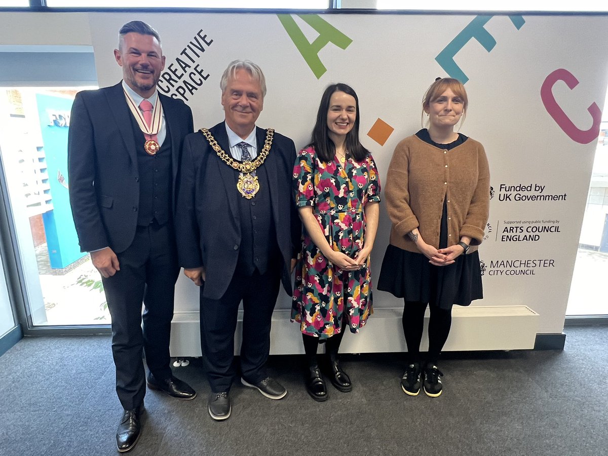 It was an honour to represent <a href="/GMLO_UK/">GM Lieutenancy</a> @DianeHawkinsDL to officially open Wythenshawe Forum Library Creative Space with <a href="/LordMayorOfMcr/">Councillor Carmine Grimshaw</a> &amp; @AdeleNDouglas -The space is amazing &amp; just what’s needed in the heart of Wythenshawe. Thanks so much to <a href="/ace_national/">Arts Council England</a> UK Government &amp;