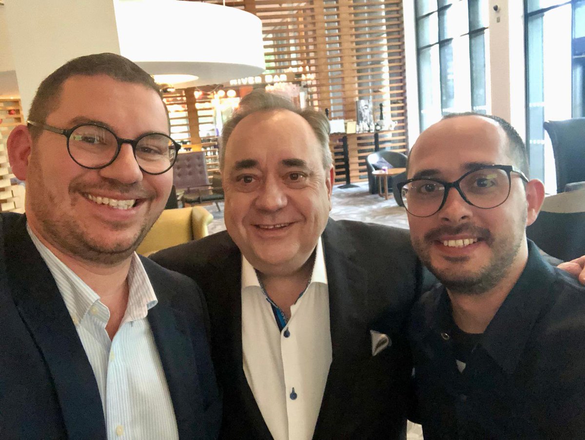 Gutted to hear of former Scottish First Minister @AlexSalmon's passing. I fondly remember when he interviewed me in 2019 for the <a href="/AlexSalmondShow/">Scotland Speaks with Alex Salmond</a> and then our long and interesting discussions, especially about Scottish independence 🏴󠁧󠁢󠁳󠁣󠁴󠁿, also while he was holidaying in Malta.