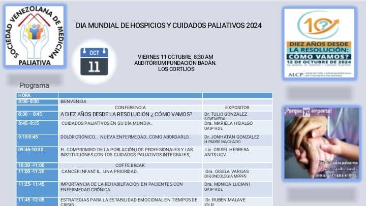 En el marco del #DiaMundialdelosCuidadosPaliativos  se realizó  el  Congreso  #cuidadospaliativos