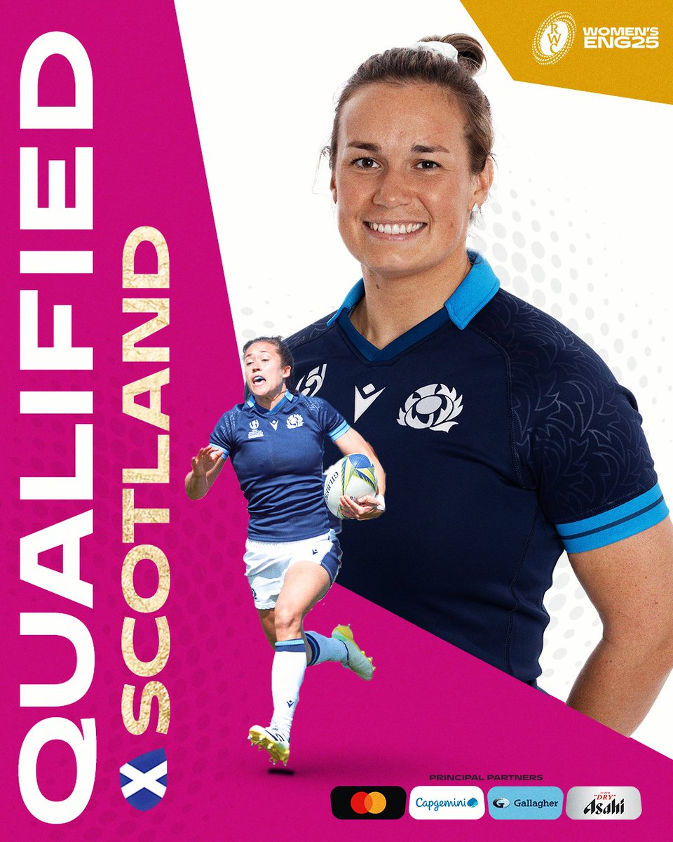 Congratulations <a href="/Scotlandteam/">Scottish Rugby</a> 🏴󠁧󠁢󠁳󠁣󠁴󠁿

Scotland are going to the Women's Rugby World Cup 2025 🙌

#RWC2025 | #WXV