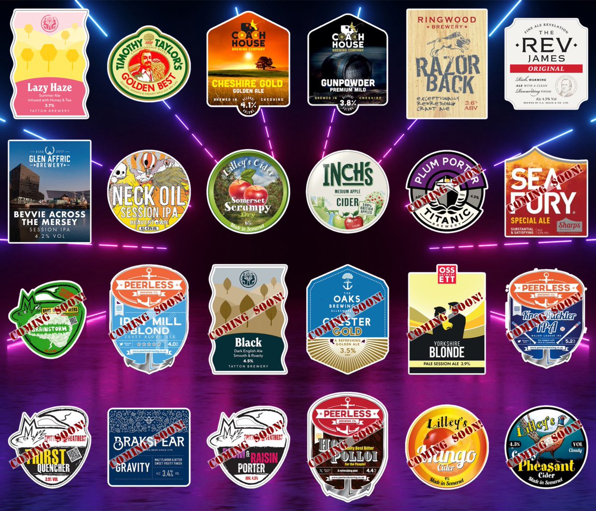 Irby Mill Pub (@irbymill) on Twitter photo On the bar today!
Beer Board: goo.gl/bw5kJF
<a href="/TattonBrewery/">Tatton Brewery</a> <a href="/TimothyTaylors/">Timothy Taylor's Brewery</a> <a href="/CoachHouse91/">Coach House Brewery</a> @RingwoodBrewery <a href="/brainsbrewery/">Brains</a> <a href="/GlenAffricBrew/">Glen Affric Brewery</a> <a href="/BeavertownBeer/">Beavertown Brewery</a> <a href="/lilleyscider/">Lilley's Cider</a>
#RealAleFinder <a href="/LivBeerCo/">Liverpool Beer Collective</a> On the bar today!
Beer Board: goo.gl/bw5kJF
<a href="/TattonBrewery/">Tatton Brewery</a> <a href="/TimothyTaylors/">Timothy Taylor's Brewery</a> <a href="/CoachHouse91/">Coach House Brewery</a> @RingwoodBrewery <a href="/brainsbrewery/">Brains</a> <a href="/GlenAffricBrew/">Glen Affric Brewery</a> <a href="/BeavertownBeer/">Beavertown Brewery</a> <a href="/lilleyscider/">Lilley's Cider</a>
#RealAleFinder <a href="/LivBeerCo/">Liverpool Beer Collective</a>
