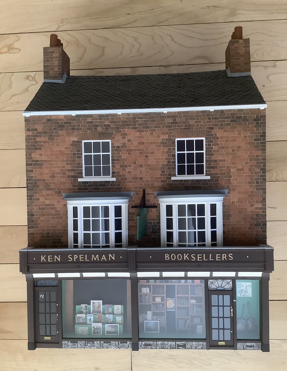 #BookshopDay  - a great scale model of the bookshop given by my kids a few years ago, just after we left, to start a new and very active life on line.