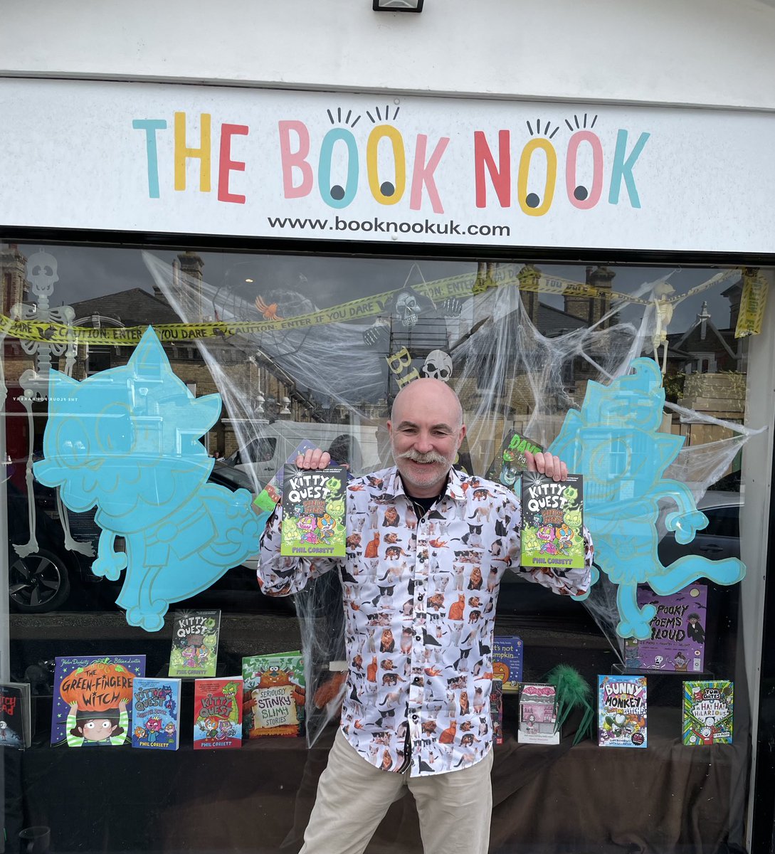 The Book Nook (@booknookhove) on Twitter photo AMAZING super Saturday on #bookshopday with brilliant <a href="/PhilCorbett/">Phil Corbett</a> and our talented comic creators then fabulous <a href="/LizPichon/">Liz Pichon</a> meeting fans and signing <a href="/simonkids_UK/">Simon & Schuster Children's Books</a> <a href="/scholasticuk/">Scholastic UK</a> …time for a glass of fizz, cheers to all you lovely booksellers 🥂 AMAZING super Saturday on #bookshopday with brilliant <a href="/PhilCorbett/">Phil Corbett</a> and our talented comic creators then fabulous <a href="/LizPichon/">Liz Pichon</a> meeting fans and signing <a href="/simonkids_UK/">Simon & Schuster Children's Books</a> <a href="/scholasticuk/">Scholastic UK</a> …time for a glass of fizz, cheers to all you lovely booksellers 🥂