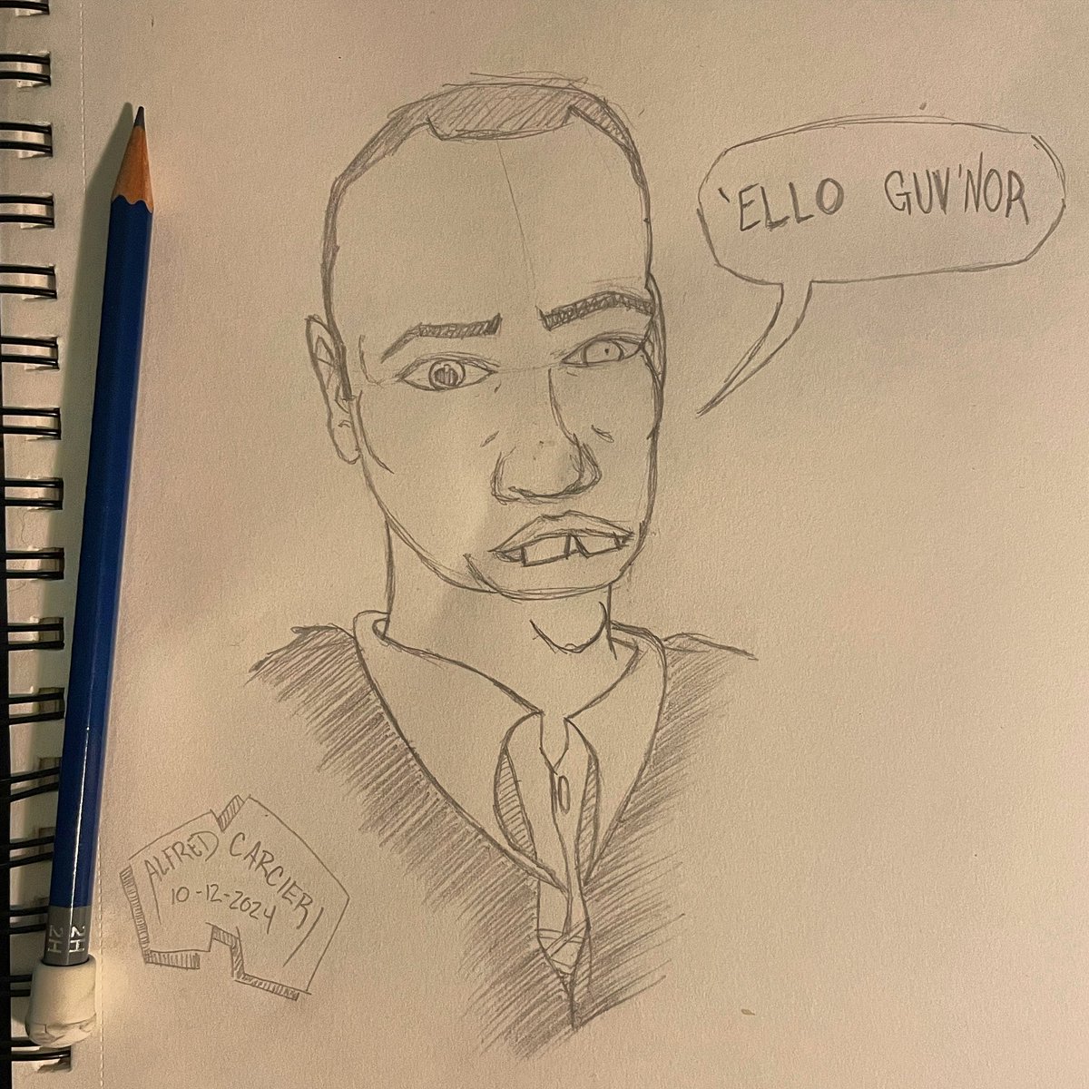 AlfredComic's tweet photo. Watching Tim Burton’s #SleepyHollow and #sketching to start the day. https://t.co/k0LzConNPi