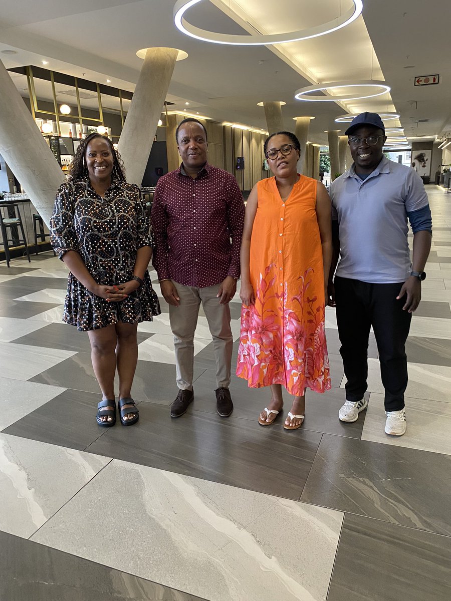 PatOnyango2's tweet photo. Met this afternoon with the @RIATTESA senior leadership to share ideas  and strategize how we can strengthen  RIATTs governance structures.  Left to right; Caroline Zinyemba, incoming RIATT Chair, Roseline Hwati Program Coordinator and Morris Tayebwa Deputy RIATT Chair. https://t.co/gynMzI595c