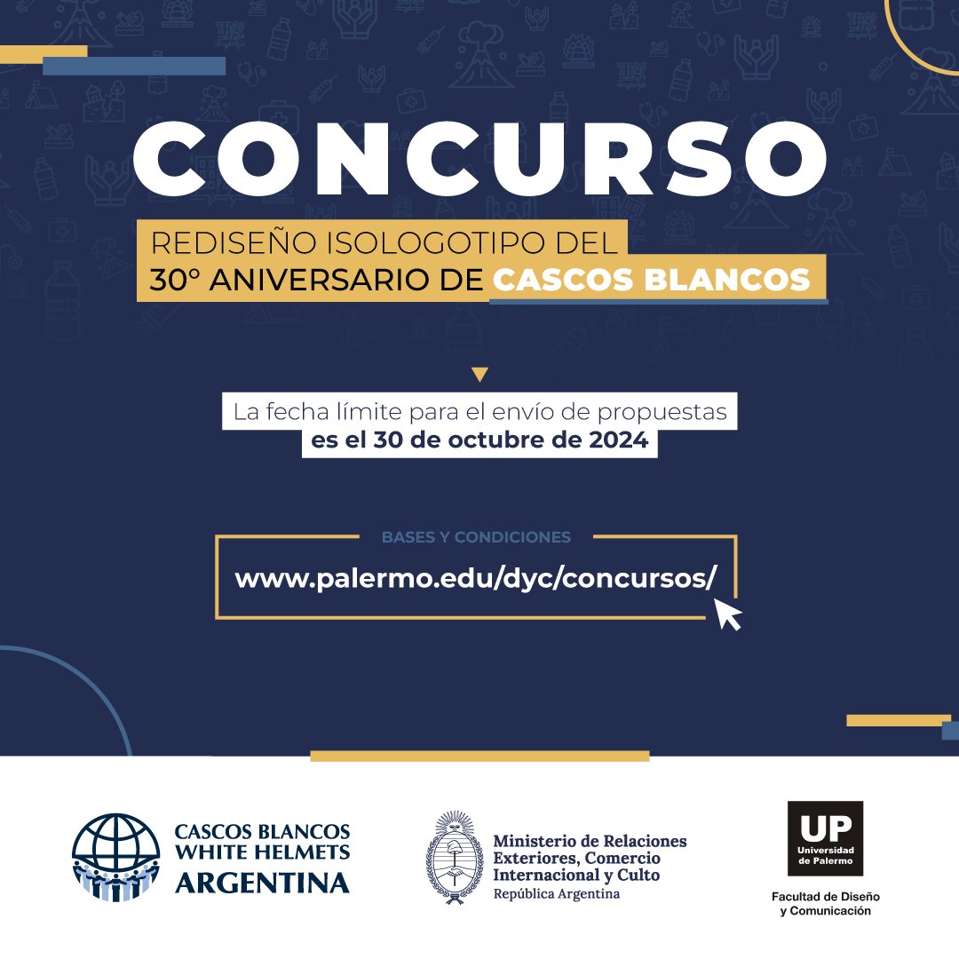 Cascos Blancos cumple 30 años y lo celebra con un concurso abierto para rediseñar su logo ✏️ 🎂

Junto con la <a href="/udepalermo/">Universidad de Palermo</a> lanzamos la convocatoria para crear un nuevo isologotipo para <a href="/CascosBlancos/">Cascos Blancos 🇦🇷</a> que refleje sus valores, propósito y personalidad.   

El diseño ganador será