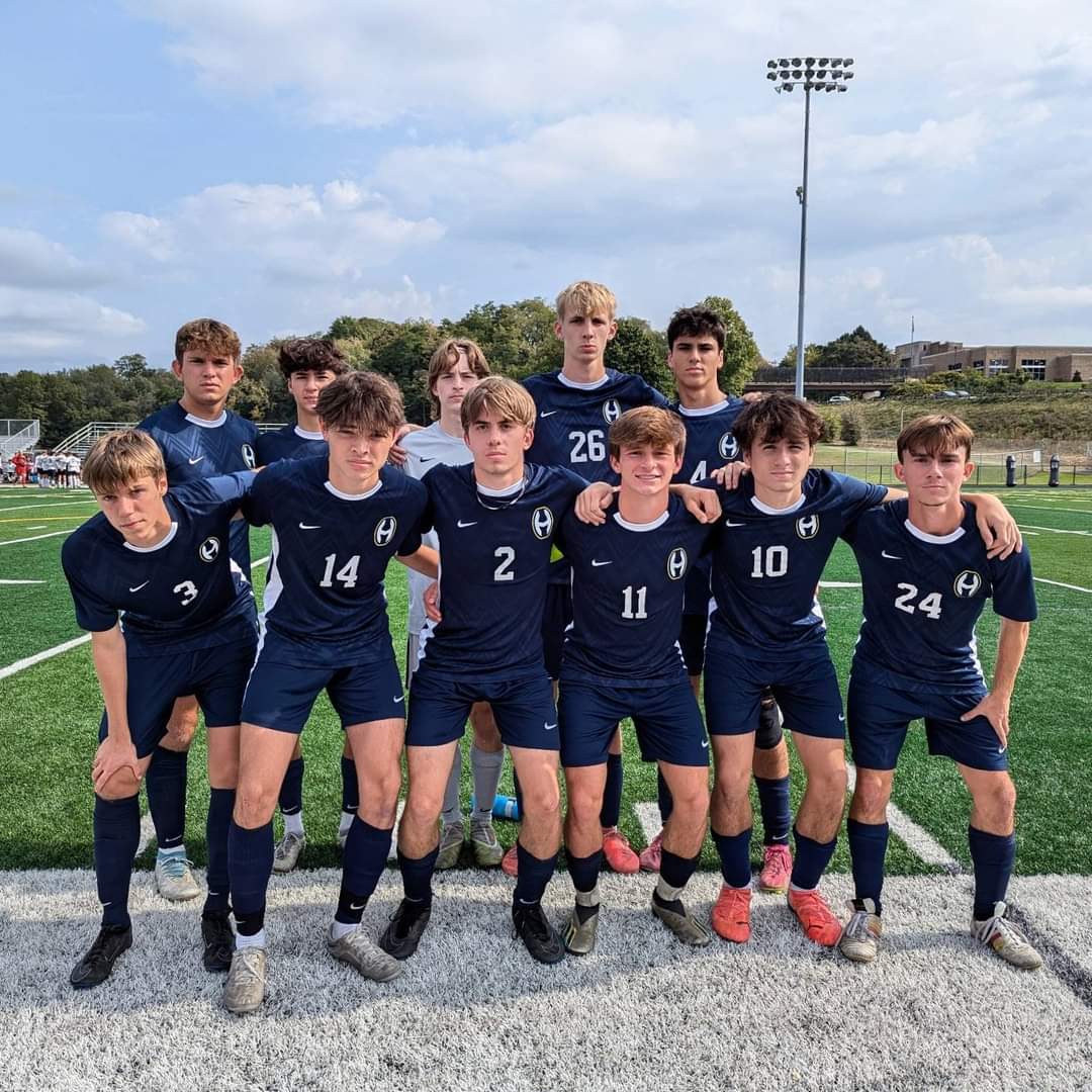 Here we go Hoban! Starting XI is ready to battle Cuyahoga Falls HS ⚔️🛡️. #GoHobanGo⚔️