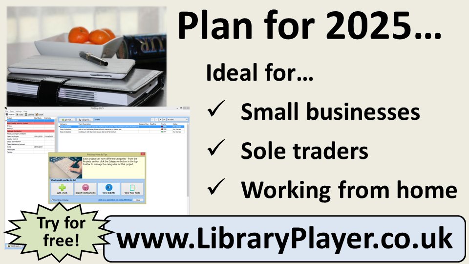 PittStopApp's tweet photo. My planning software is ideal for sole traders and small businesses.

Plan, prioritise and get your work done. Ideal if you are starting to plan for 2025!

Download and try for free at:
https://t.co/2RxWq6xft1

#bizitalk #planning #todolists https://t.co/GvnVLmOvit
