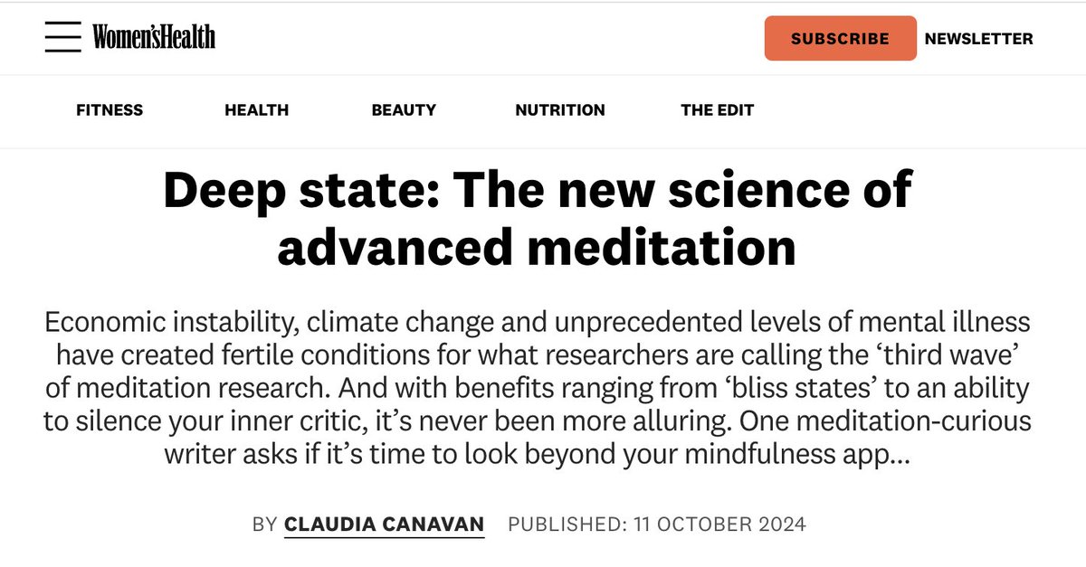 New mainstream mag article on jhana and advanced meditation ft. <a href="/jhanatech/">Jhourney</a> , <a href="/kathryndevaney/">Kathryn Devaney</a> , <a href="/OortCloudAtlas/">Michael Taft (simulation)</a> , <a href="/nayafia/">Nadia Asparouhova</a>, and more!