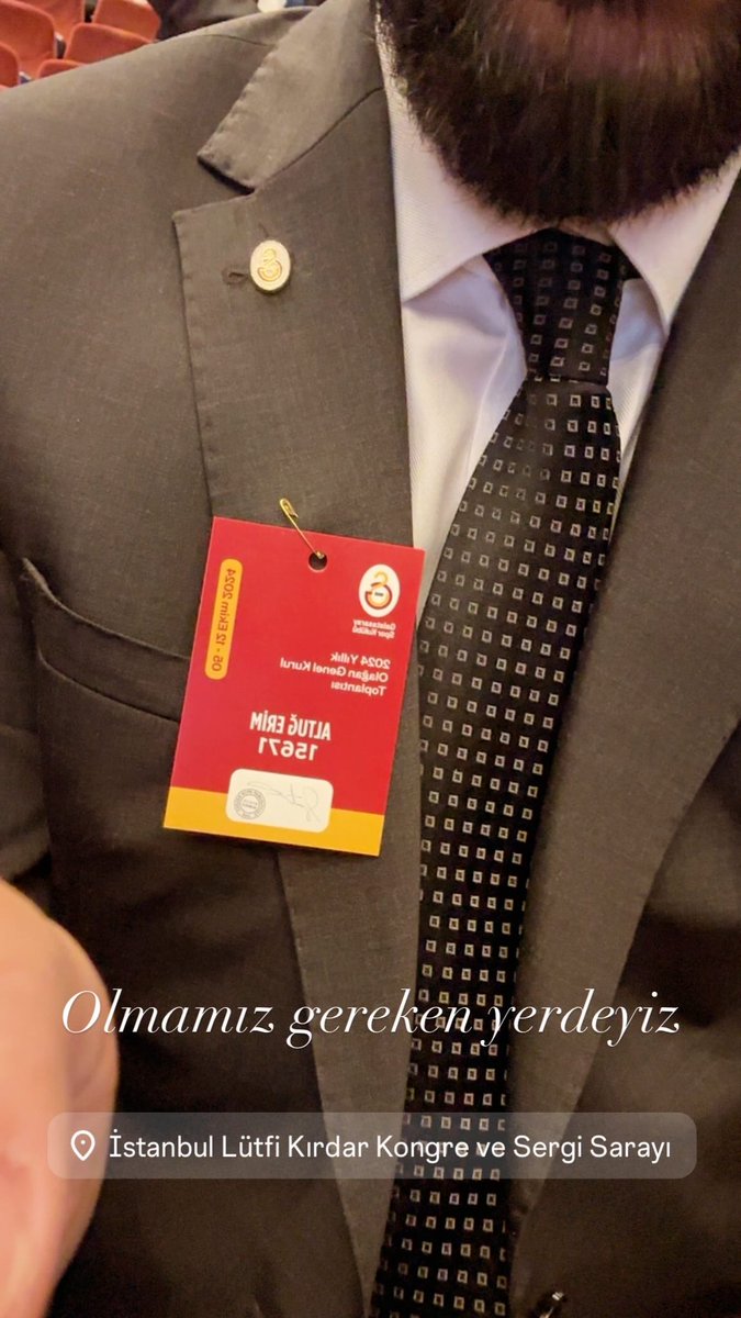 Olmamız gereken yerdeyiz.