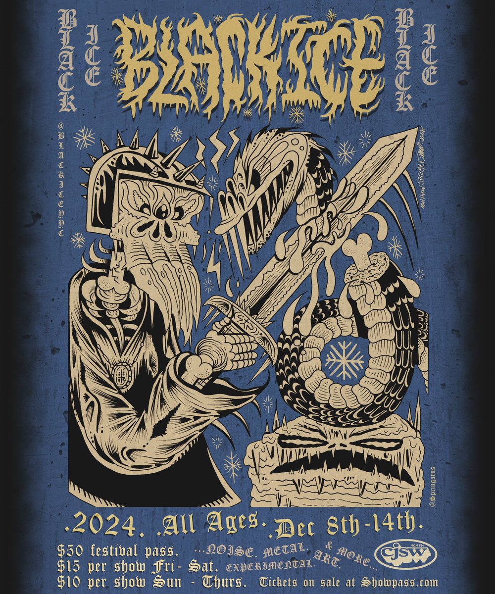 Black Ice Calgary music festival poster!