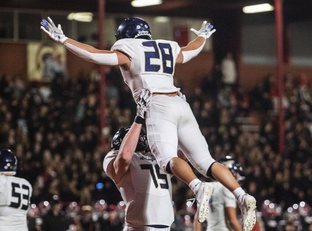 Arlington HS Football (@eaglesahsfb) on Twitter photo Big congrats to <a href="/CReed28_/">Caleb Reed</a> !! With 3 rushing TDs last night, he has set the AHS single-season rushing TDs record with 18 (and counting)
Wouldn't be possible without the Tippers up front doing what they do!
<a href="/dylanscott_75/">Dylan Scott</a> <a href="/RoryKahler53/">Rory Kahler</a> <a href="/Colton__Hermans/">Colton Hermans</a> <a href="/kooy_billy/">Billy Kooy</a> Big congrats to <a href="/CReed28_/">Caleb Reed</a> !! With 3 rushing TDs last night, he has set the AHS single-season rushing TDs record with 18 (and counting)
Wouldn't be possible without the Tippers up front doing what they do!
<a href="/dylanscott_75/">Dylan Scott</a> <a href="/RoryKahler53/">Rory Kahler</a> <a href="/Colton__Hermans/">Colton Hermans</a> <a href="/kooy_billy/">Billy Kooy</a>