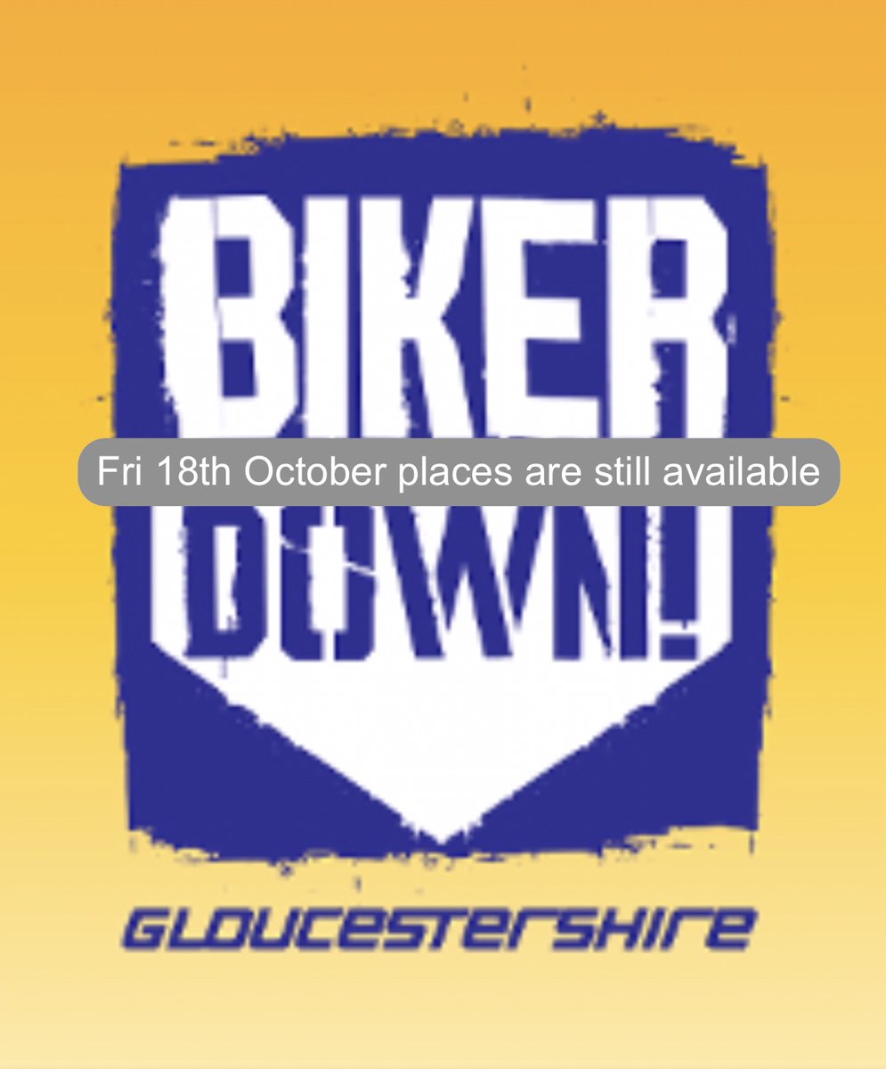 Would you know what to do ?

Our next FREE workshop is on Friday 18th October, for more information and to book a place, please email  bikerdown.gloucestershire@gmail.com

See you there?