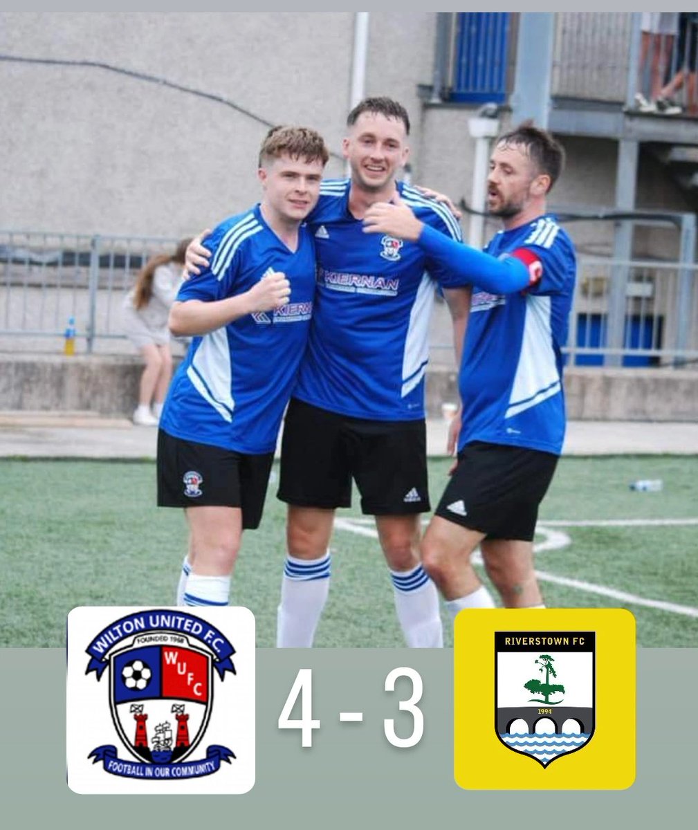 Wilton United FC (@wiltonunitedfc) on Twitter photo Wilton United 4 - 3 Riverstown FC
Ian Roche ⚽️⚽️
Callum Long ⚽️
Liam Cronin ⚽️
What a comeback !
What a game!
94th minute winner
#wiltonunited <a href="/MunsterSenLgue/">Beamish Stout Munster Senior League</a> Wilton United 4 - 3 Riverstown FC
Ian Roche ⚽️⚽️
Callum Long ⚽️
Liam Cronin ⚽️
What a comeback !
What a game!
94th minute winner
#wiltonunited <a href="/MunsterSenLgue/">Beamish Stout Munster Senior League</a>