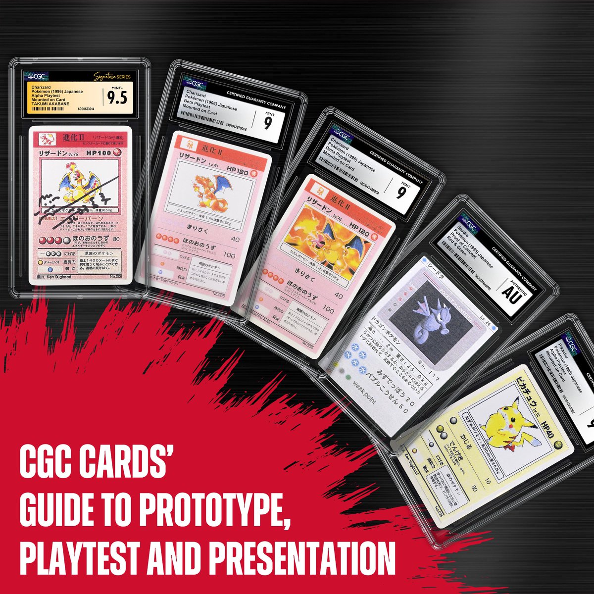 Have you read the CGC Cards' Guide to Prototype, Playtest, and Presentation Pokmon  Cards?  CGC Cards has certified hundreds of cards early in the Pokmon  TCG's development.  This guide delves