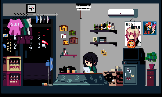 nonames1105's tweet photo. #VA11HallA @SukebanGames 
After several years of work, I discovered this project by chance on an old computer covered in dust. At that time, I did not share it on X, and now I'm surprised that the author of this game may have never seen this small 3D pixel project—take a look! https://t.co/bMkPVXYjZD