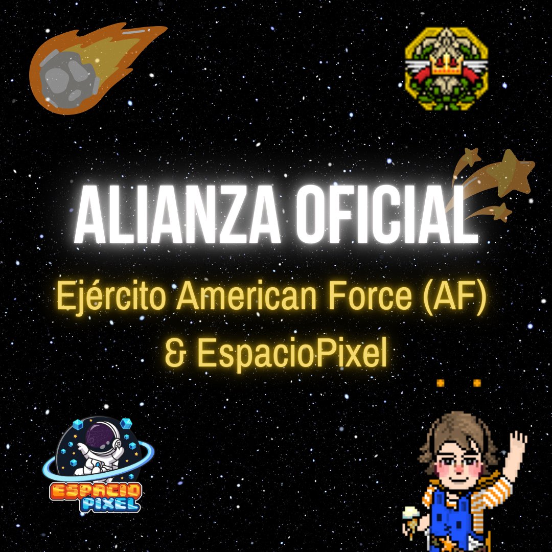 Tenemos alianza oficial con <a href="/EspacioPixelHB/">EspacioPixel</a> ✨
Es un placer contar con ustedes para nuestros eventos y actividades 😍

Les deseamos muchos éxitos 💛