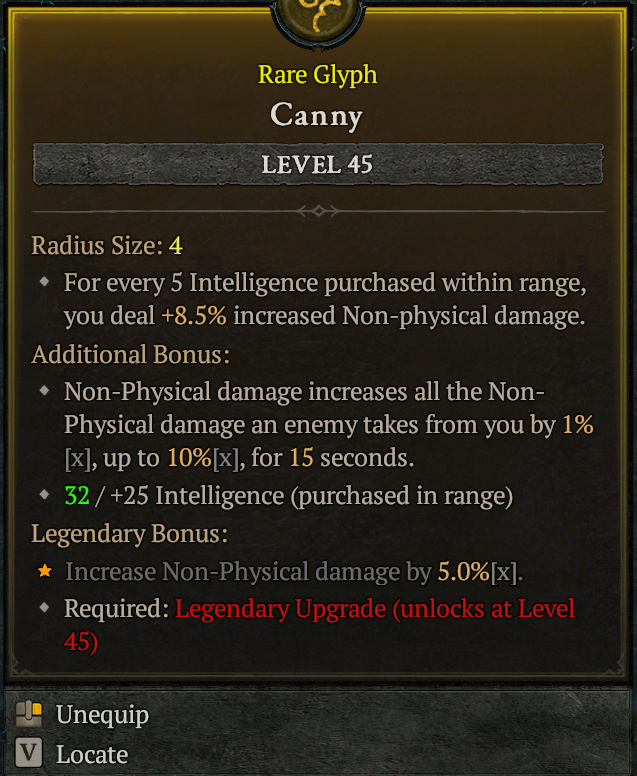 LinkSGrant's tweet photo. @Diablo .. level 45 glyph still showing unlocked? https://t.co/0ikbASeYKK