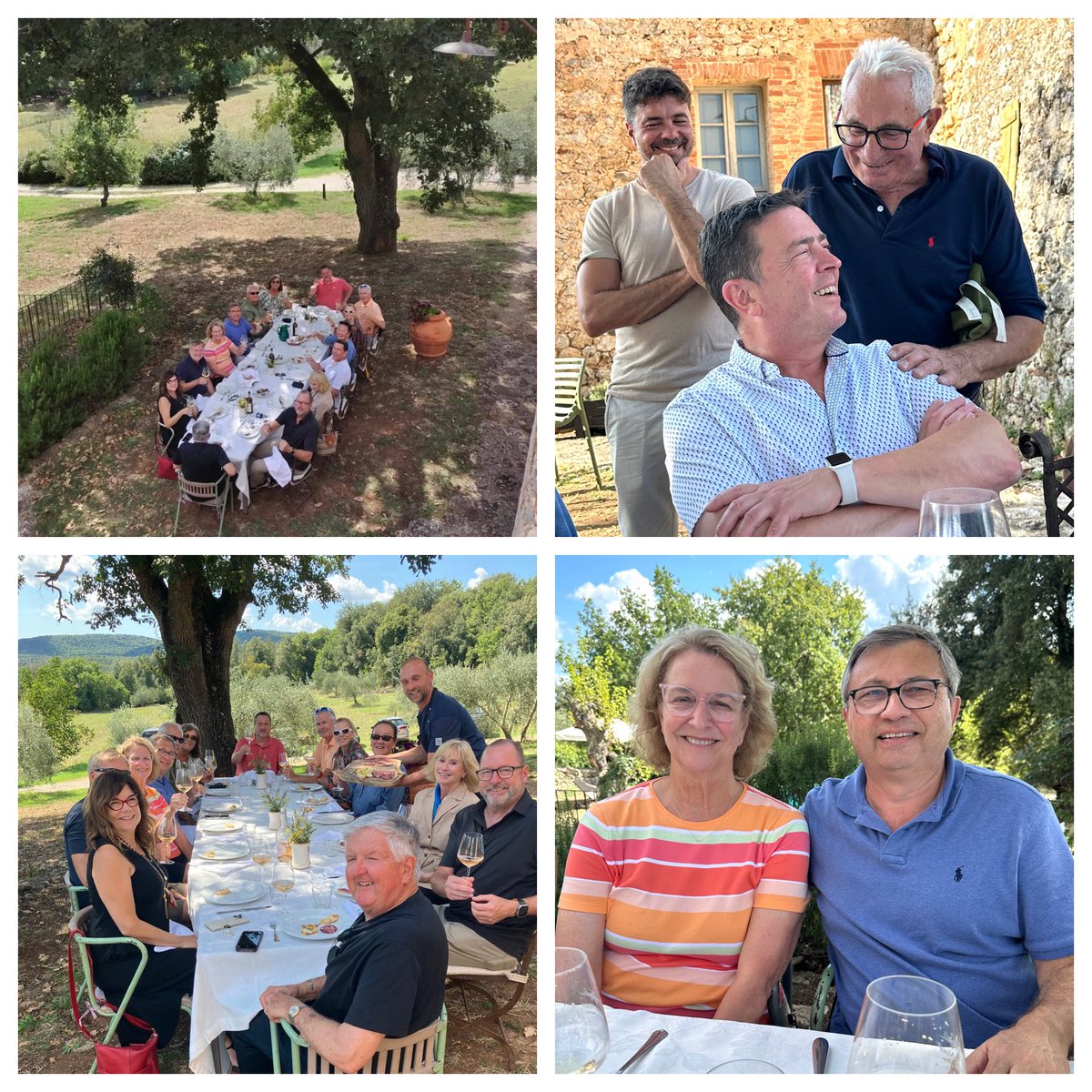 Day 7 of Rustic Tuscany 2024 continues. We leave Daniele Rosti’s hospitality for a long drive to Villa Cennano, a very rural home of a chef, &amp; enjoy a leisurely authentic Tuscan lunch of numerous dishes. It was spectacular. Campochiarenti wines flowed plentifully. Cheers!