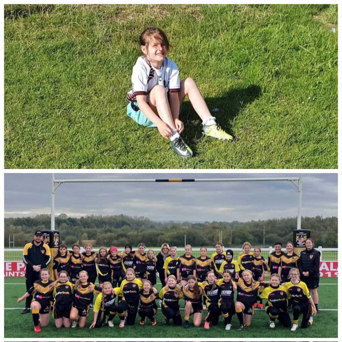 From pulling her boots on for the first time 6/7/21 for <a href="/HeyshamAtoms/">Heysham Atoms ARLFC</a> to today 12/10/24 alongside 29 other girls representing <a href="/Lmrjuniors/">Leigh Miners Rangers RL Academy</a> the journey continues my girl x