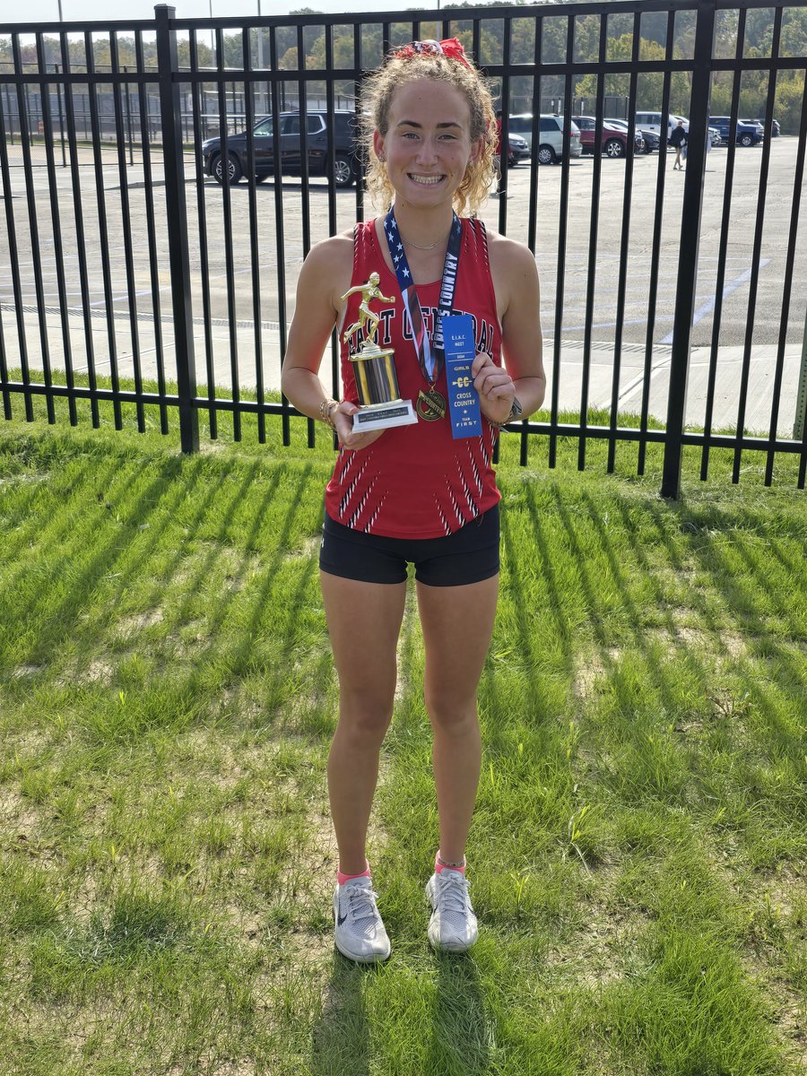 ecxcountry's tweet photo. EC girls are EIAC conference champs! Callie Bentley runs 18:26 to claim 1st place and conference MVP! 

6 girls finish in the top 15 to earn All Conference!

1st Callie Bentley
2nd Jena Weiler
5th Addie Brewer
7th Alyssa Donawerth 
8th Emily Klem
11th Delaney Donawerth https://t.co/2gfhjgtaoy