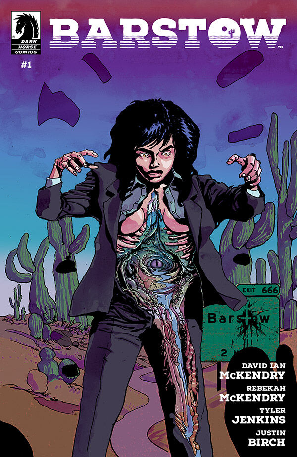 Dark Horse Comics (@darkhorsecomics) on Twitter photo Wear sunscreen, stay hydrated, and avoid being possessed by demons in BARSTOW, a new horror-comedy comic series from the minds of David Ian McKendry and @RebekahMcKendry! Details: bit.ly/3zM8xRW
Featuring art by <a href="/Jenkins_Tyler/">Tyler Jenkins</a> and letters by <a href="/JustinBirch/">NYCC Nomad</a> Wear sunscreen, stay hydrated, and avoid being possessed by demons in BARSTOW, a new horror-comedy comic series from the minds of David Ian McKendry and @RebekahMcKendry! Details: bit.ly/3zM8xRW
Featuring art by <a href="/Jenkins_Tyler/">Tyler Jenkins</a> and letters by <a href="/JustinBirch/">NYCC Nomad</a>