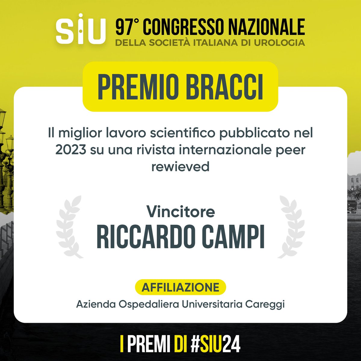 Riccardo Campi (@ric_campi) on Twitter photo Too many words for a single tweet.
This is my #Thankyou speech for winning the #Bracci Award 2024 by <a href="/SIU_Italia/">Società Italiana di Urologia</a> for the best paper published in the peer-reviewed urologic literature in 2023.
sciencedirect.com/science/articl… in <a href="/EurUrolOncol/">European Urology Oncology</a>
Thank you <a href="/SIU_Italia/">Società Italiana di Urologia</a> & all! Too many words for a single tweet.
This is my #Thankyou speech for winning the #Bracci Award 2024 by <a href="/SIU_Italia/">Società Italiana di Urologia</a> for the best paper published in the peer-reviewed urologic literature in 2023.
sciencedirect.com/science/articl… in <a href="/EurUrolOncol/">European Urology Oncology</a>
Thank you <a href="/SIU_Italia/">Società Italiana di Urologia</a> & all!